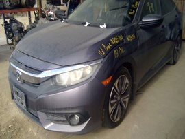 2016 HONDA CIVIC, GRAY, EX-L MODEL, 1.5L TURBO, AT.  A25189